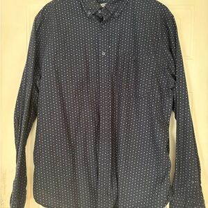 Men's Mossimo Blue Patterned Shirt